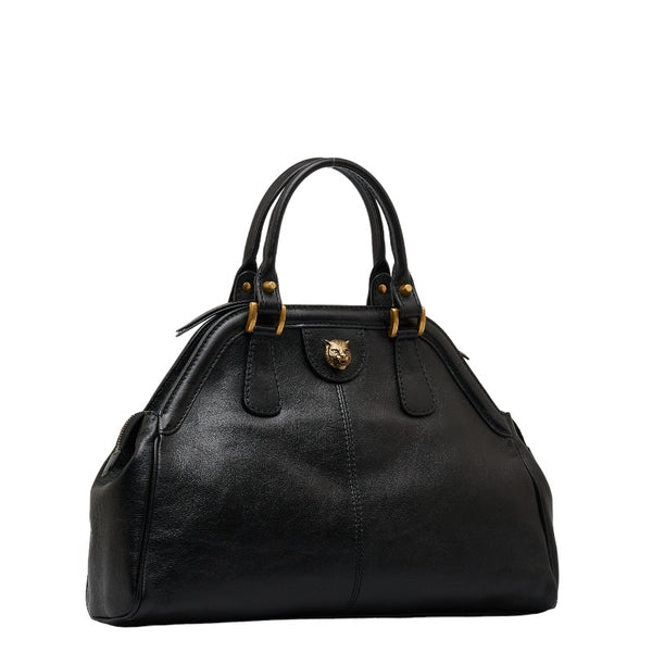 グッチ リベル ハンドバッグ 516459 ブラック レザー レディース GUCCI 【中古】