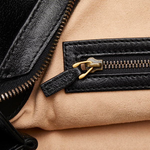 グッチ リベル ハンドバッグ 516459 ブラック レザー レディース GUCCI 【中古】