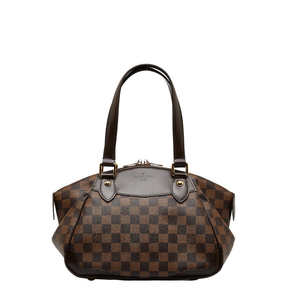 ルイ ヴィトン ダミエ ヴェローナPM ハンドバッグ N41117 ブラウン PVC レザー レディース LOUIS VUITTON 【中古】