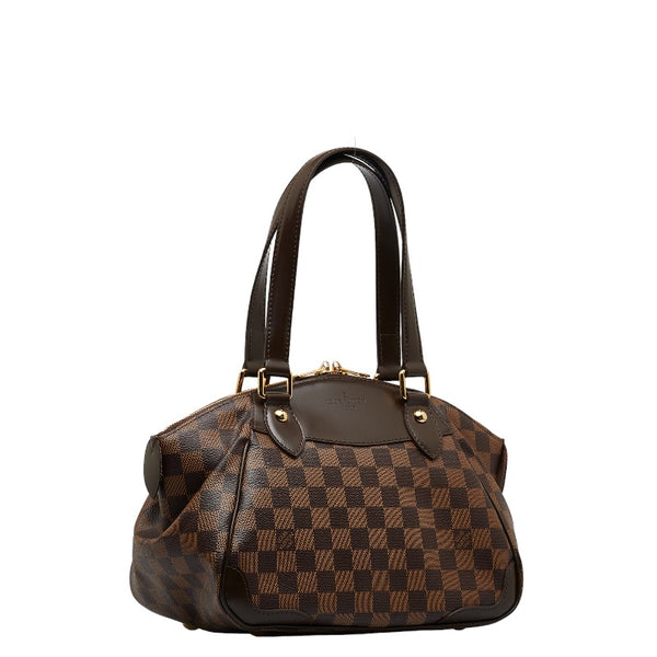 ルイ ヴィトン ダミエ ヴェローナPM ハンドバッグ N41117 ブラウン PVC レザー レディース LOUIS VUITTON 【中古】