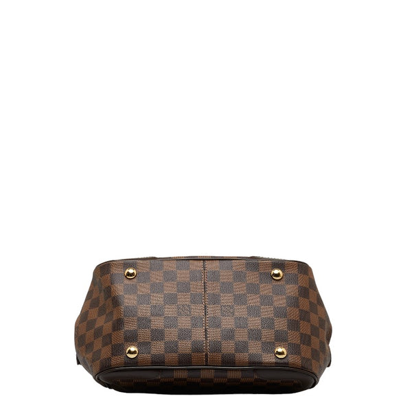 ルイ ヴィトン ダミエ ヴェローナPM ハンドバッグ N41117 ブラウン PVC レザー レディース LOUIS VUITTON 【中古】