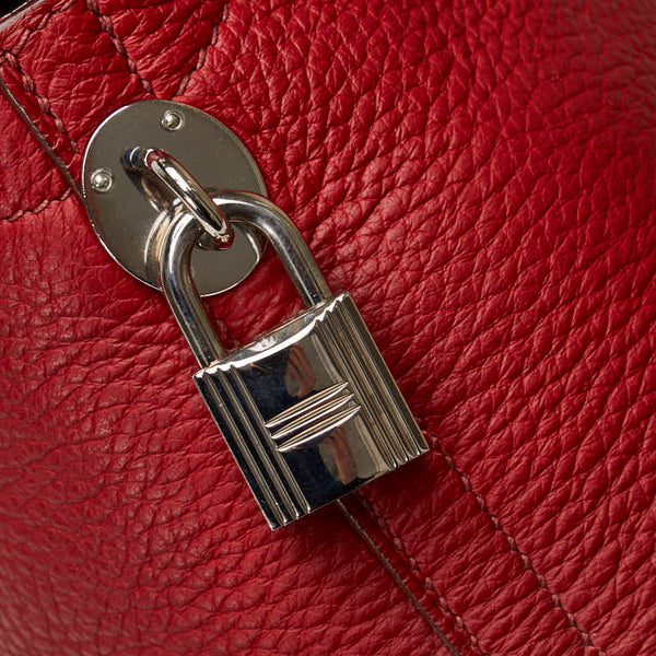 エルメス ボリード31 ハンドバッグ ショルダーバッグ 2WAY レッド トリヨンクレマンス レディース HERMES 【中古】