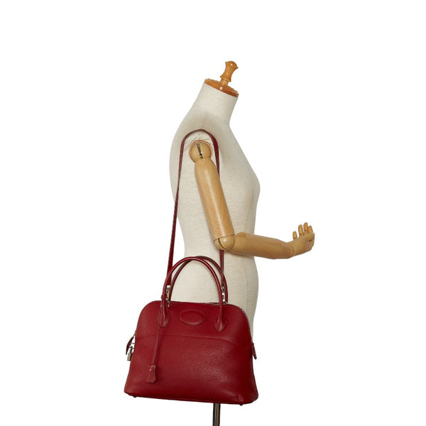 エルメス ボリード31 ハンドバッグ ショルダーバッグ 2WAY レッド トリヨンクレマンス レディース HERMES 【中古】