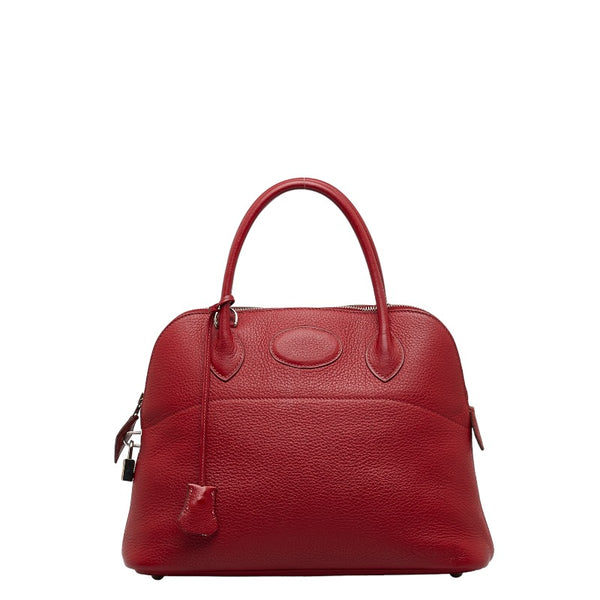エルメス ボリード31 ハンドバッグ ショルダーバッグ 2WAY レッド トリヨンクレマンス レディース HERMES 【中古】
