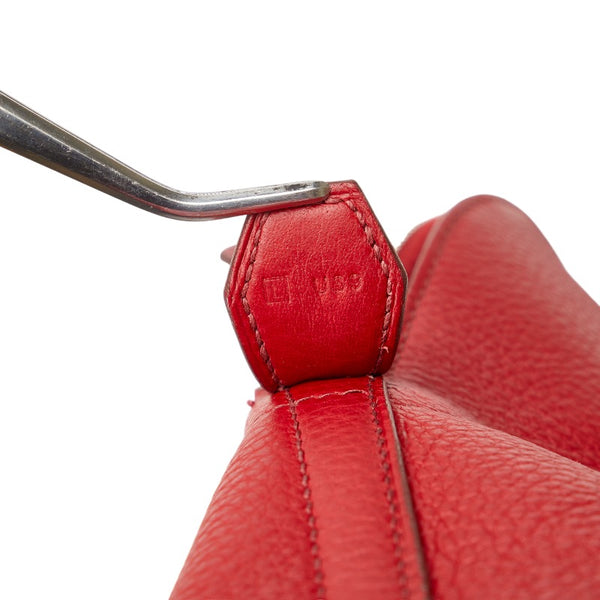 エルメス ボリード31 ハンドバッグ ショルダーバッグ 2WAY レッド トリヨンクレマンス レディース HERMES 【中古】