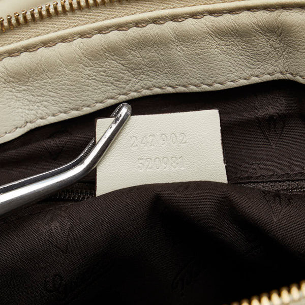 グッチ グッチシマ スーキー ハンドバッグ トートバッグ 247902 アイボリー レザー レディース GUCCI 【中古】