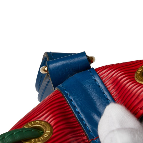 ルイ ヴィトン エピ ノエ トリコロール ショルダーバッグ M44084 レッド ブルー グリーン レザー レディース LOUIS VUITTON 【中古】