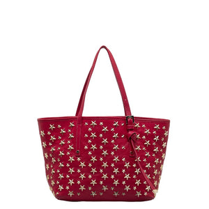 ジミーチュウ スタースタッズ ソフィアS ハンドバッグ トートバッグ ピンク レザー レディース JIMMY CHOO 【中古】