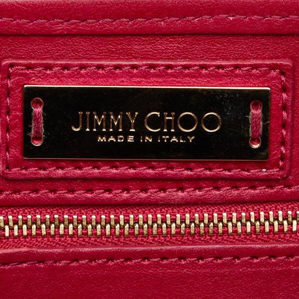 ジミーチュウ スタースタッズ ソフィアS ハンドバッグ トートバッグ ピンク レザー レディース JIMMY CHOO 【中古】