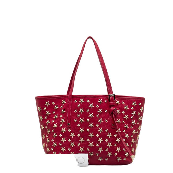 ジミーチュウ スタースタッズ ソフィアS ハンドバッグ トートバッグ ピンク レザー レディース JIMMY CHOO 【中古】
