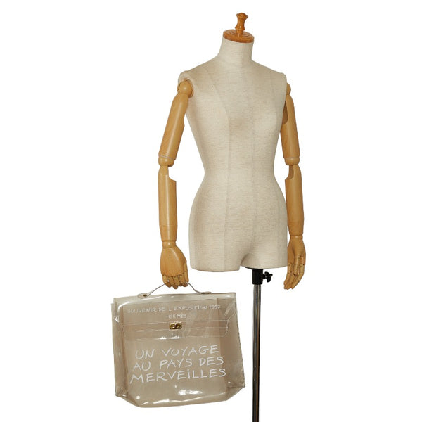 エルメス ビニール ケリー ゴールド金具 ハンドバッグ クリア ビニール レディース HERMES 【中古】