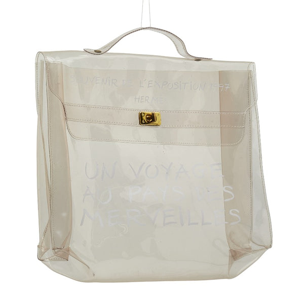 エルメス ビニール ケリー ゴールド金具 ハンドバッグ クリア ビニール レディース HERMES 【中古】