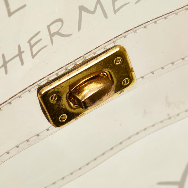 エルメス ビニール ケリー ゴールド金具 ハンドバッグ クリア ビニール レディース HERMES 【中古】