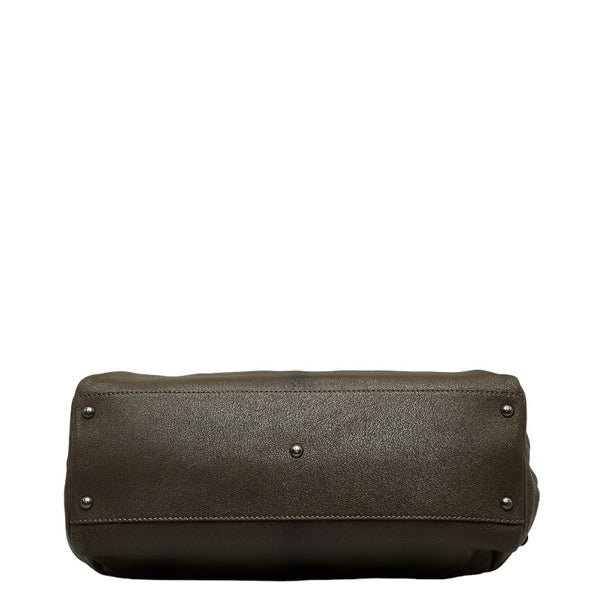 フェンディ ピーカーブー ハンドバッグ ショルダーバッグ 2WAY 8BN210 ブラウン レザー レディース FENDI 【中古】