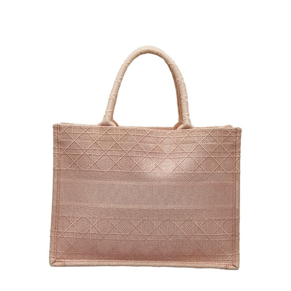 ディオール カナージュ ブックトート トートバッグ ハンドバッグ ピンク キャンバス レディース Dior 【中古】