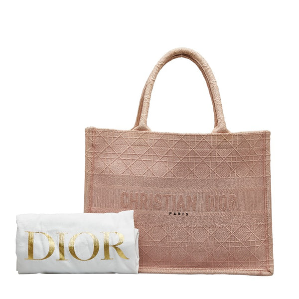 ディオール カナージュ ブックトート トートバッグ ハンドバッグ ピンク キャンバス レディース Dior 【中古】