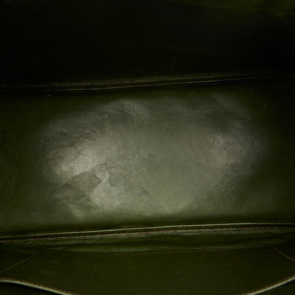 エルメス ボリード 35 ハンドバッグ ショルダーバッグ 2WAY グリーン オーストリッチ レディース HERMES 【中古】