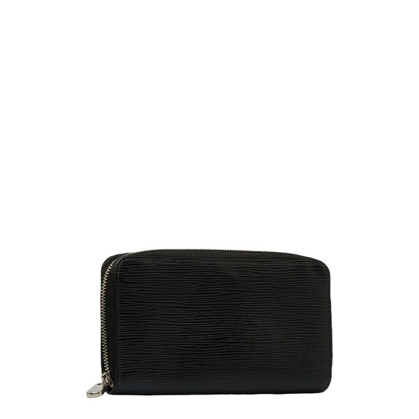ルイ ヴィトン エピ ジッピーウォレット ラウンドファスナー 長財布 M61857 ノワール ブラック レザー レディース LOUIS VUITTON 【中古】
