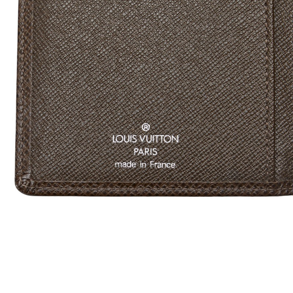 ルイ ヴィトン タイガ ポルト 14 カルトクレディ 二つ折り財布 グリズリ ブラウン レザー レディース LOUIS VUITTON 【中古】