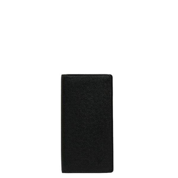 ルイ ヴィトン タイガ ポルトフォイユ ブラザ 長財布 M30501 ノワール ブラック レザー メンズ LOUIS VUITTON 【中古】