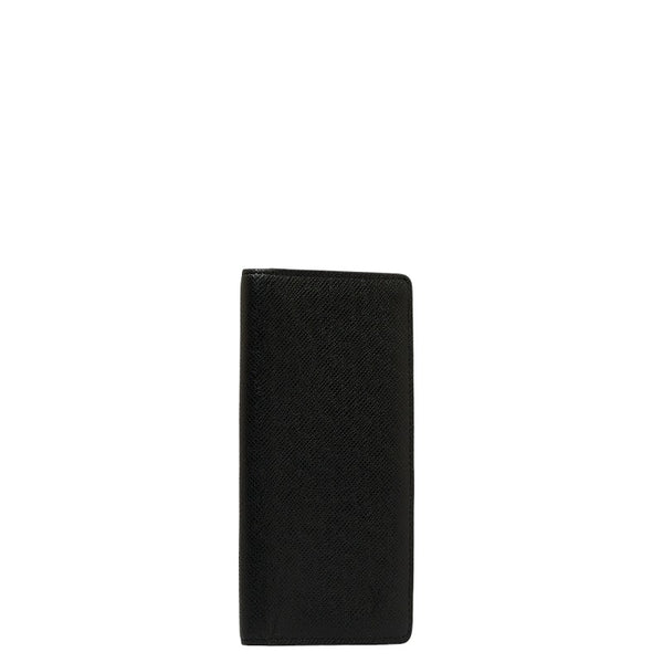 ルイ ヴィトン タイガ ポルトフォイユ ブラザ 長財布 M30501 ノワール ブラック レザー メンズ LOUIS VUITTON 【中古】