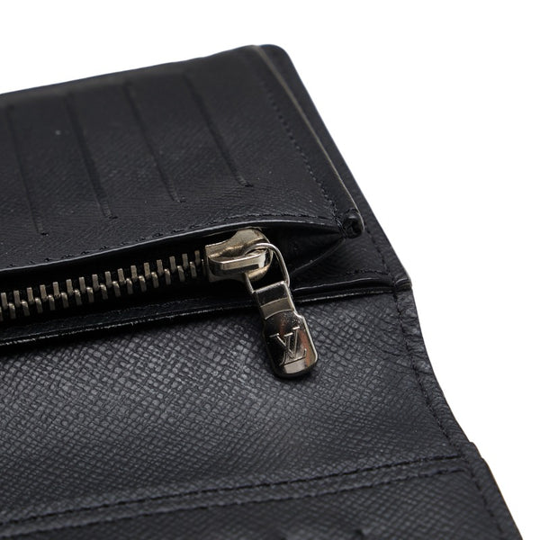 ルイ ヴィトン タイガ ポルトフォイユ ブラザ 長財布 M30501 ノワール ブラック レザー メンズ LOUIS VUITTON 【中古】