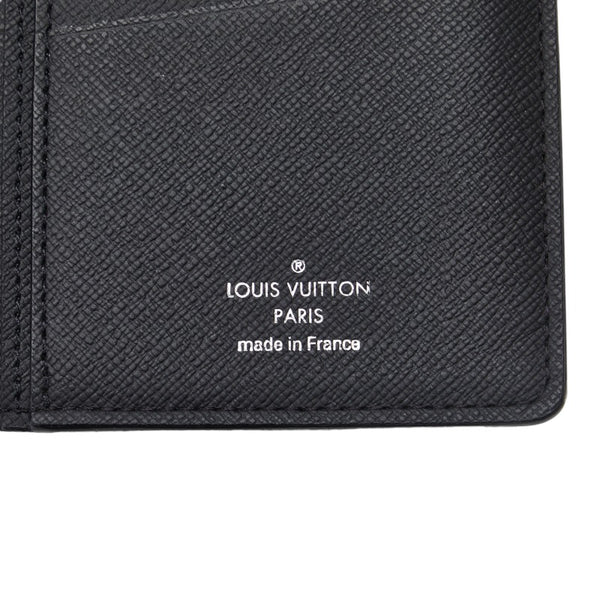 ルイ ヴィトン タイガ ポルトフォイユ ブラザ 長財布 M30501 ノワール ブラック レザー メンズ LOUIS VUITTON 【中古】