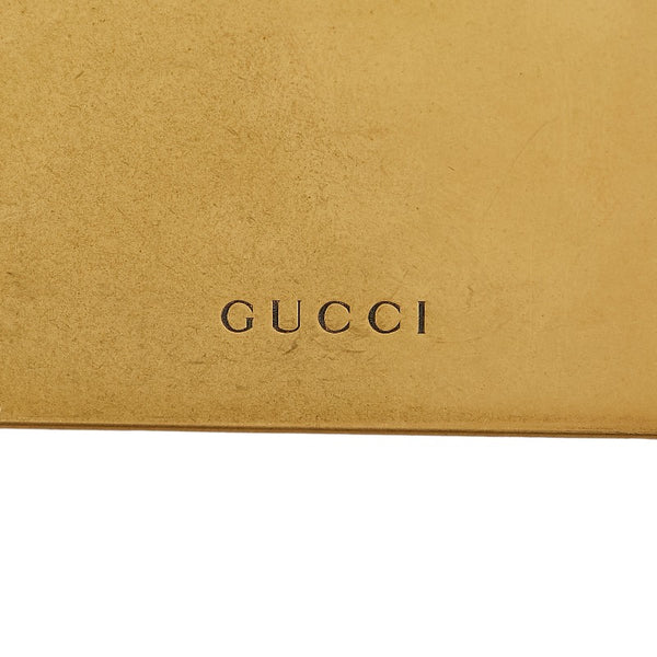 グッチ ヴィンテージラベルモチーフ キーホルダー キーリング バッグチャーム 495420 アンティークゴールド メタル メンズ GUCCI 【中古】