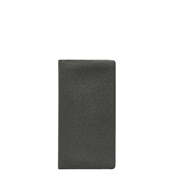 ルイ ヴィトン タイガ  ポルトフォイユ ブラザ 長財布 M32653 グレー グラシエ レザー メンズ LOUIS VUITTON 【中古】