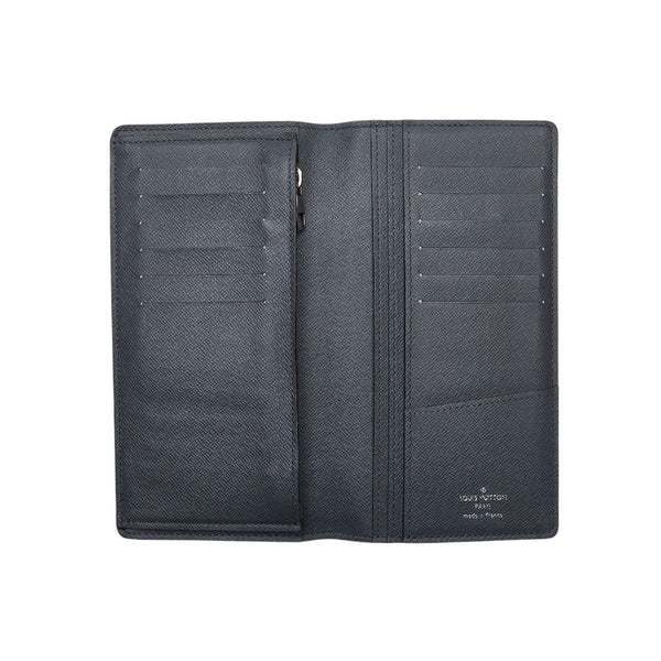 ルイ ヴィトン タイガ  ポルトフォイユ ブラザ 長財布 M32653 グレー グラシエ レザー メンズ LOUIS VUITTON 【中古】