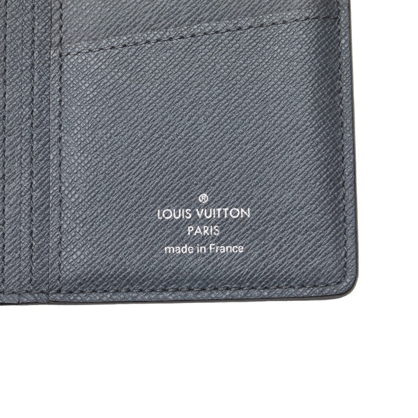 ルイ ヴィトン タイガ  ポルトフォイユ ブラザ 長財布 M32653 グレー グラシエ レザー メンズ LOUIS VUITTON 【中古】