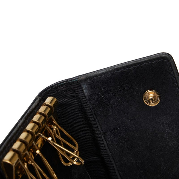 シャネル ココマーク キーケース ブラック キャビアスキン レディース CHANEL 【中古】