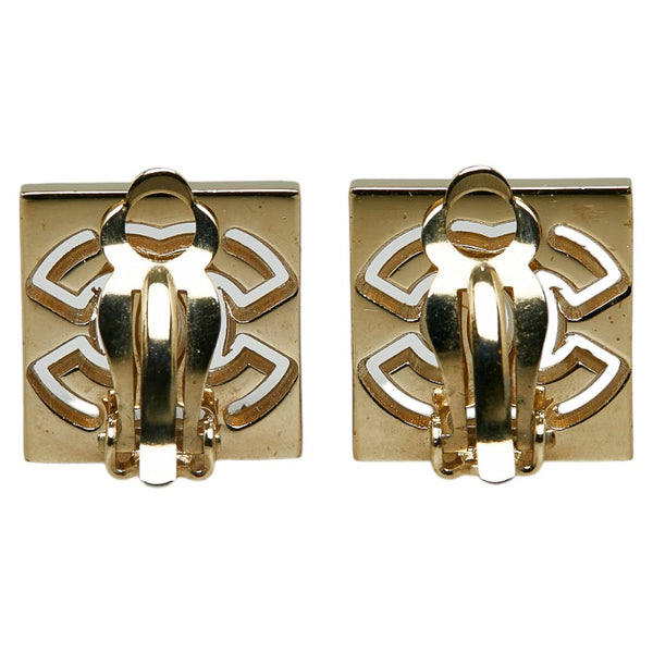 シャネル ココマーク ラインストーン イヤリング ゴールド メッキ レディース CHANEL 【中古】