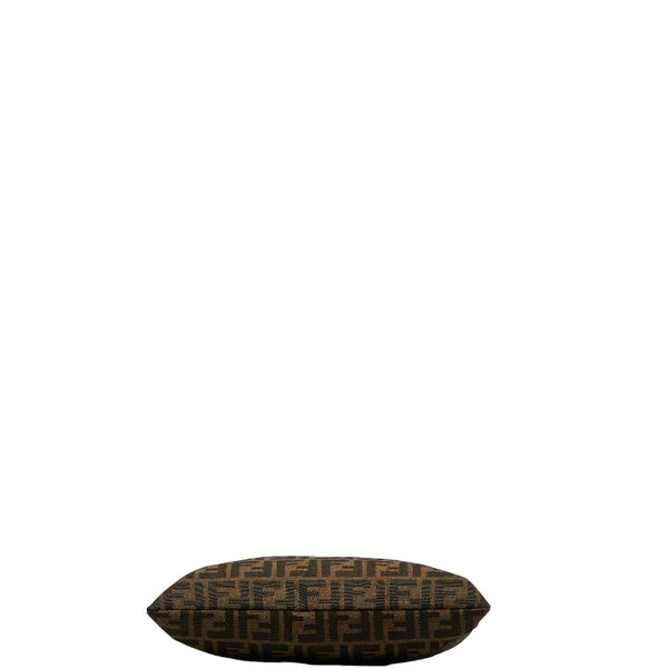 フェンディ ズッカ トートバッグ ブラウン キャンバス レザー レディース FENDI 【中古】