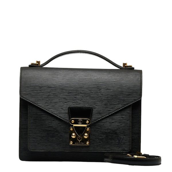 ルイ ヴィトン エピ モンソー ハンドバッグ ショルダーバッグ 2WAY M52122 ノワール ブラック レザー レディース LOUIS VUITTON 【中古】