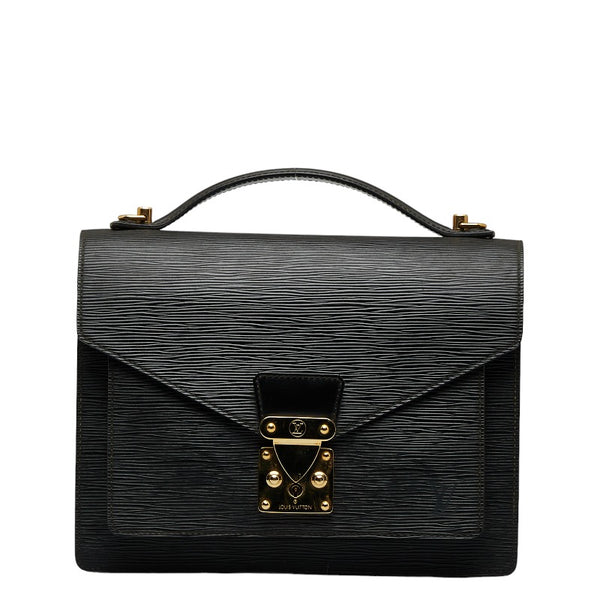 ルイ ヴィトン エピ モンソー ハンドバッグ ショルダーバッグ 2WAY M52122 ノワール ブラック レザー レディース LOUIS VUITTON 【中古】
