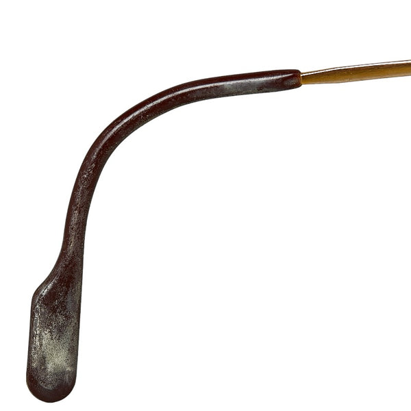 カルティエ 度入り トリニティ メガネ ゴールド ブラウン プラスチック メッキ レディース CARTIER 【中古】