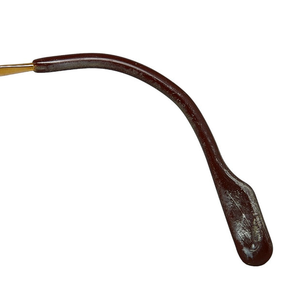 カルティエ 度入り トリニティ メガネ ゴールド ブラウン プラスチック メッキ レディース CARTIER 【中古】