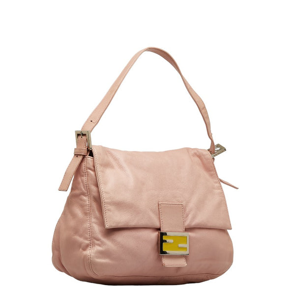 フェンディ マンマバケット ショルダーバッグ 26325 ピンク レザー レディース FENDI 【中古】