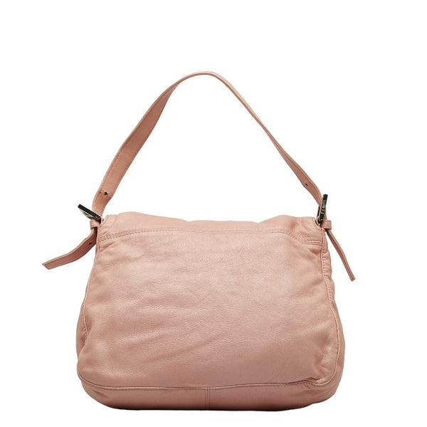 フェンディ マンマバケット ショルダーバッグ 26325 ピンク レザー レディース FENDI 【中古】