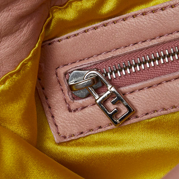 フェンディ マンマバケット ショルダーバッグ 26325 ピンク レザー レディース FENDI 【中古】
