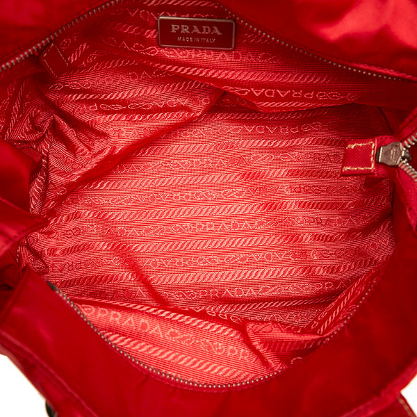 プラダ ハンドバッグ BR3262 レッド ROSSO ナイロン レザー レディース PRADA 【中古】