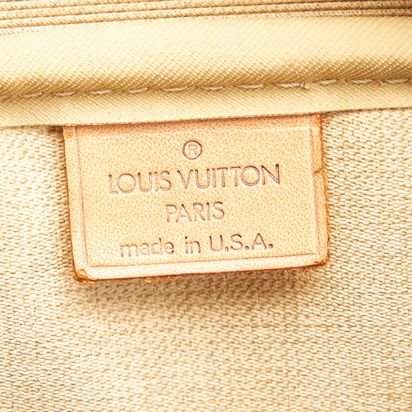 ルイ ヴィトン モノグラム ドーヴィル ハンドバッグ M47270 ブラウン PVC レザー レディース LOUIS VUITTON 【中古】