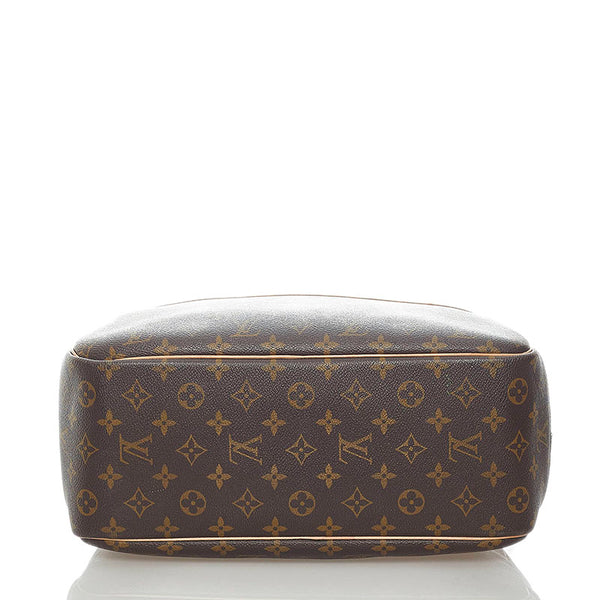 ルイ ヴィトン モノグラム ドーヴィル ハンドバッグ M47270 ブラウン PVC レザー レディース LOUIS VUITTON 【中古】