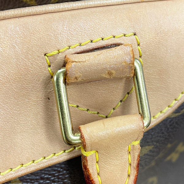 ルイ ヴィトン モノグラム ドーヴィル ハンドバッグ M47270 ブラウン PVC レザー レディース LOUIS VUITTON 【中古】