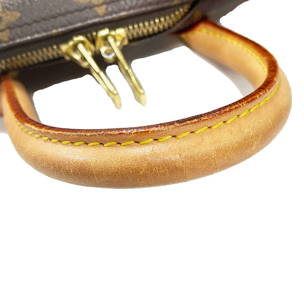 ルイ ヴィトン モノグラム ドーヴィル ハンドバッグ M47270 ブラウン PVC レザー レディース LOUIS VUITTON 【中古】