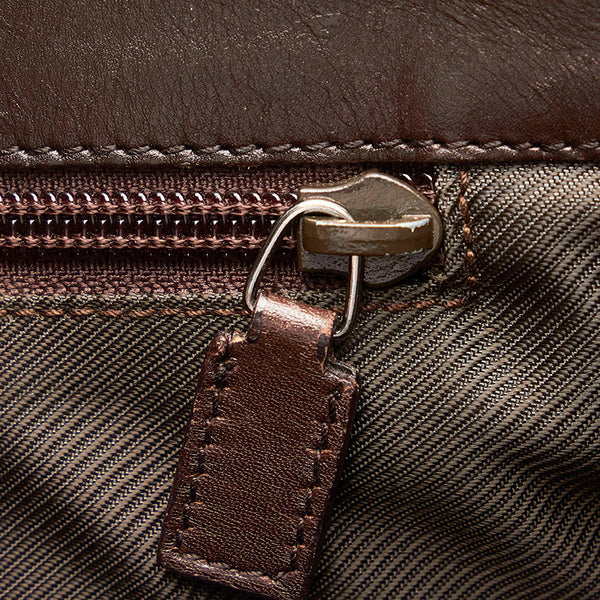 グッチ GGスプリーム 斜め掛け ショルダーバッグ 110054 ベージュ ブラウン PVC レザー レディース GUCCI 【中古】