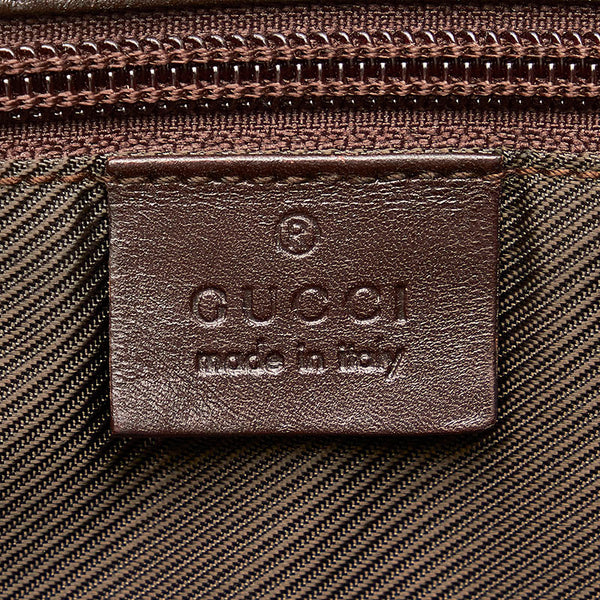 グッチ GGスプリーム 斜め掛け ショルダーバッグ 110054 ベージュ ブラウン PVC レザー レディース GUCCI 【中古】