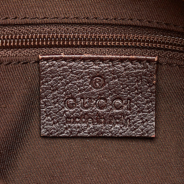 グッチ GGキャンバス アビー ミニ ハンドバッグ 146245 ベージュ ブラウン キャンバス レザー レディース GUCCI 【中古】