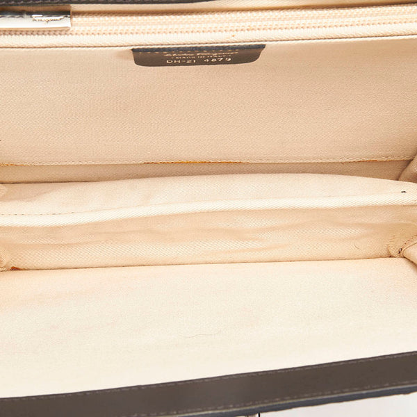 サルヴァトーレフェラガモ ガンチーニ パイソン 蛇 スタッズ ワンショルダーバッグ グレー パイソン レザー レディース Salvatore Ferragamo 【中古】